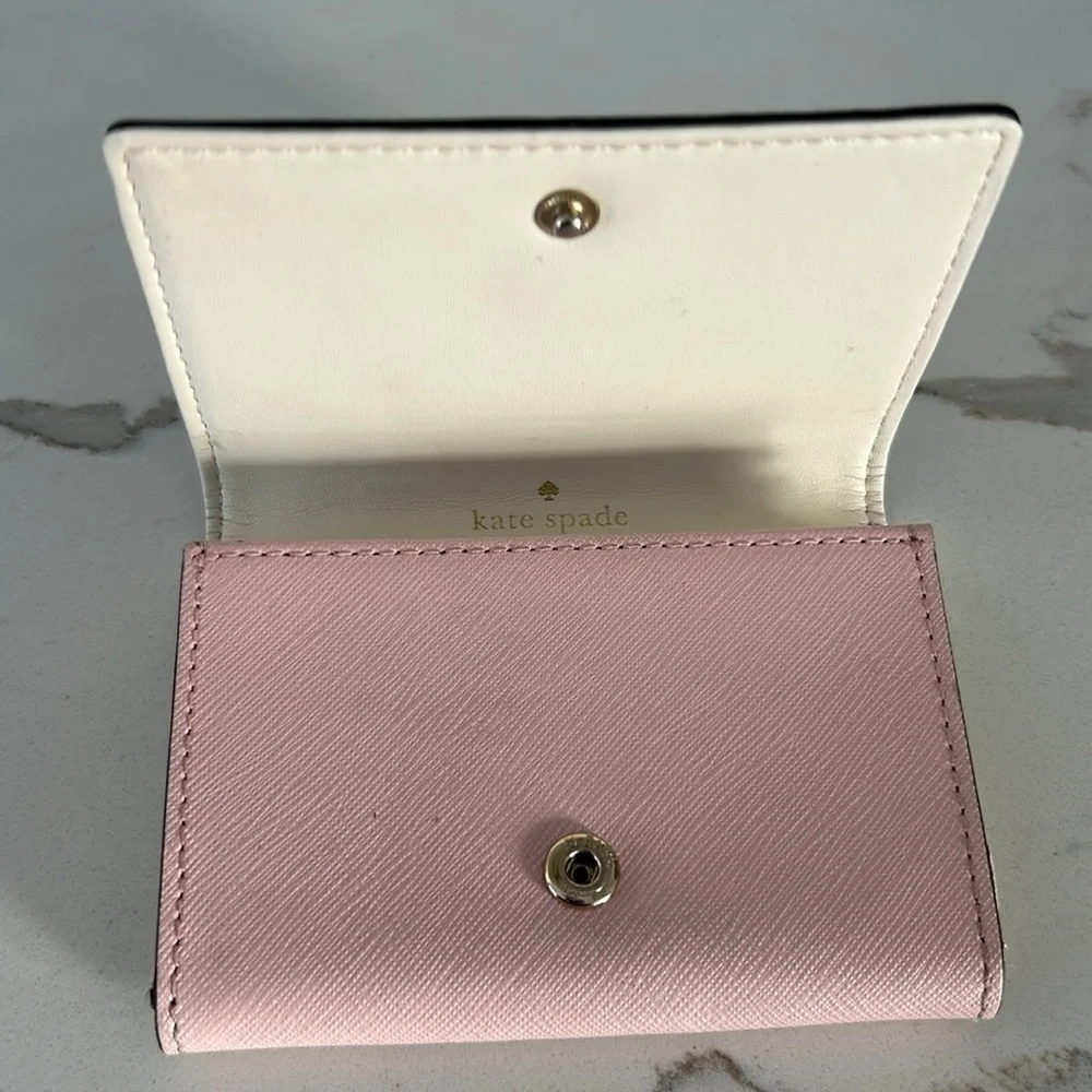 Kate Spade Mikas Pond Christine Light Pink Small Wallet Card Hokder